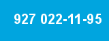 927 022-11-95 927 022-11-95